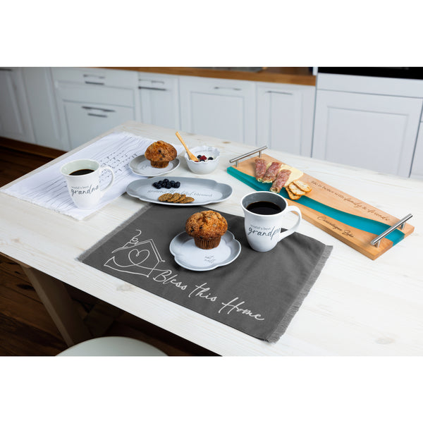 Pavilion Gift Company Bless This Home Cotton Placemats (Set Of 2)
