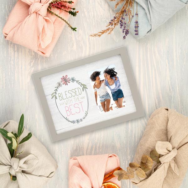 Pavilion Gift Company Blessed 12" X 9" MDF Frame (Holds 4" X 6" Photo)