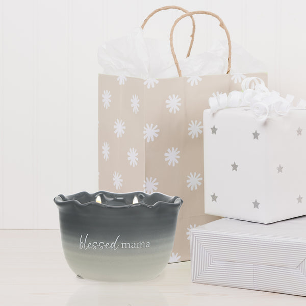 Pavilion Gift Company Blessed Mama 11 Oz - 100% Soy Wax Reveal Candle Scent: Tranquility