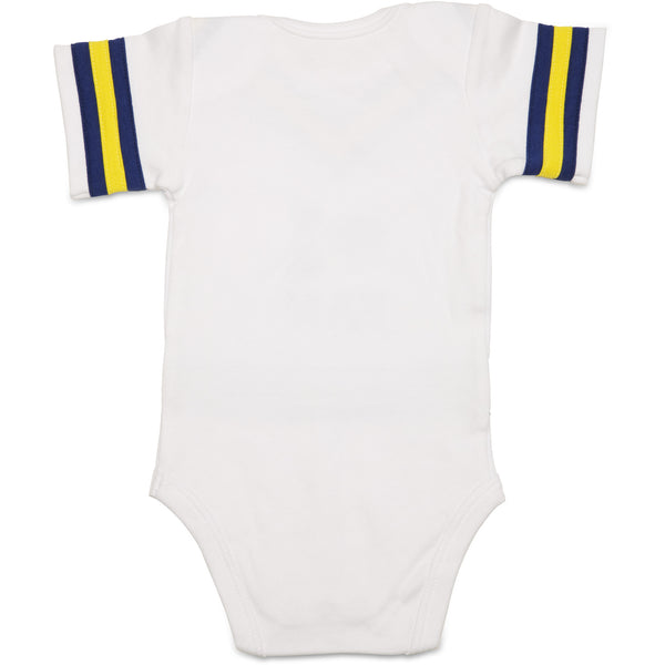 Pavilion Gift Company Blue & Gold 0-6 Months Infant Onesie