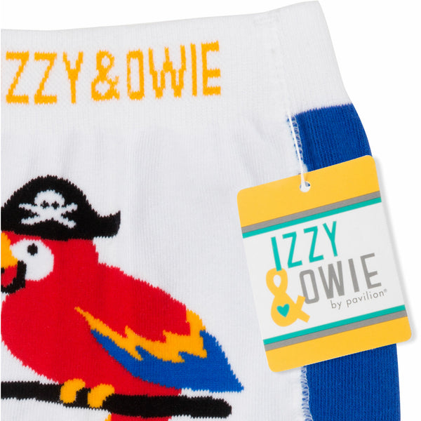 Pavilion Gift Company Blue Pirate Parrot 6-12 Months Baby Leggings