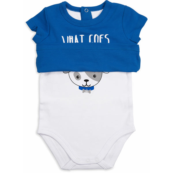 Pavilion Gift Company Blue Puppy 6-12 Months Shw-onesie