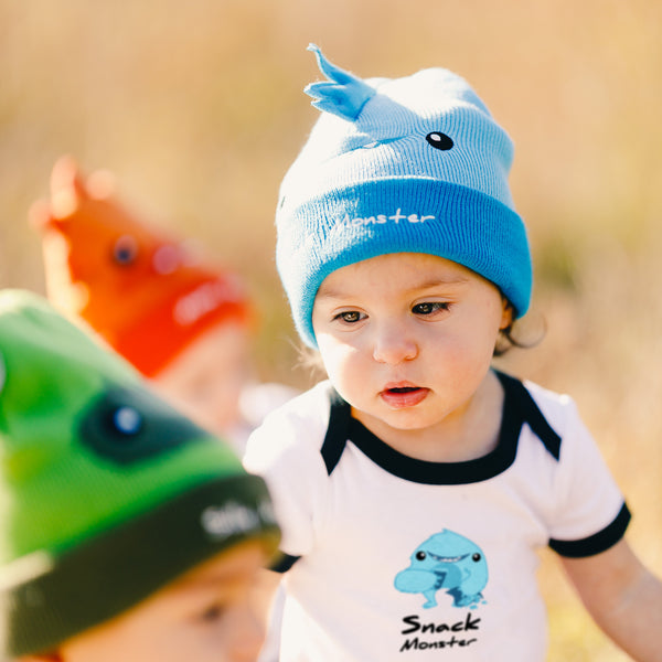 Pavilion Gift Company Blue Snack Monster 6-12 Months Bodysuit