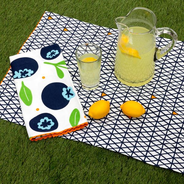 Pavilion Gift Company Blueberries Tea Towel Gift Set (2 - 20" X 28")