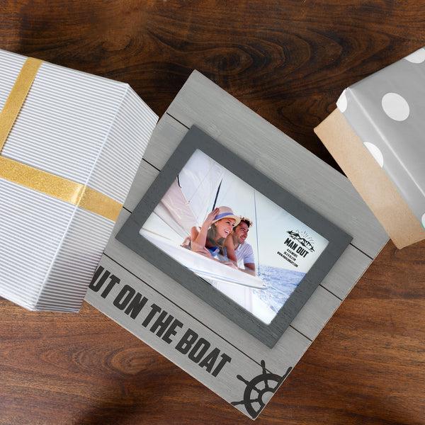Pavilion Gift Company Boat 8.75" Frame (Holds 6" X 4" Photo)