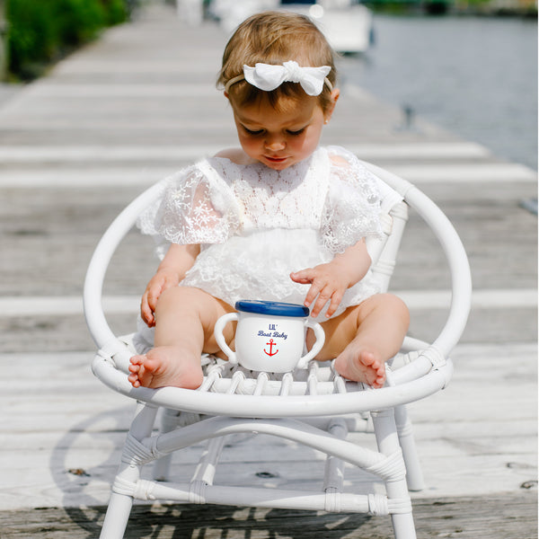 Pavilion Gift Company Boat Baby 3.5" Silicone Snack Bowl With Lid