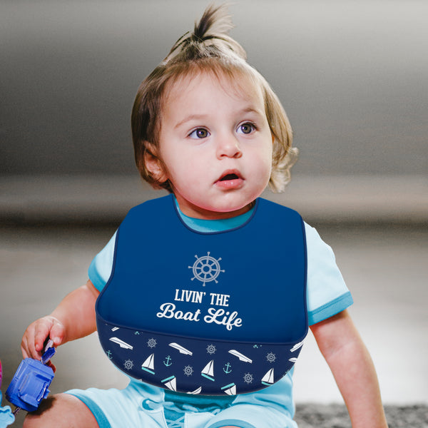 Pavilion Gift Company Boat Life 12" Silicone Catch All Bib