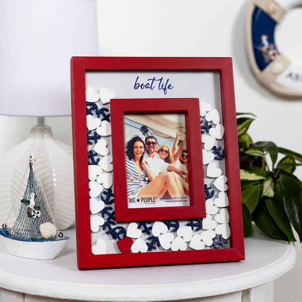 Pavilion Gift Company Boat Life 8" X 10" Picture Frame (Holds 3.5" X 5.5" Photo)