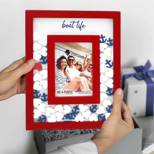 Pavilion Gift Company Boat Life 8" X 10" Picture Frame (Holds 3.5" X 5.5" Photo)