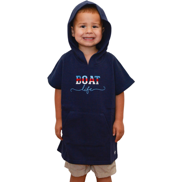pavilion gift company Boat Life Hooded French Terry Cover Up (1T-3T)