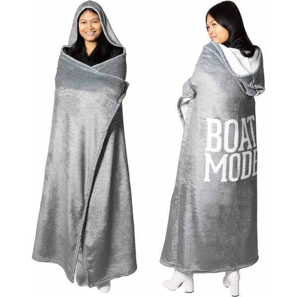 pavilion gift company Boat Mode 50" x 60" Royal Plush Hooded Blanket
