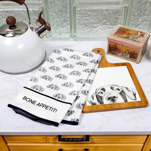 Pavilion Gift Company Bone Appetit Cotton Blend Tea Towel
