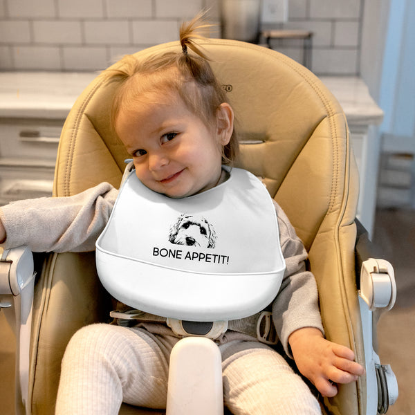 Pavilion Gift Company Bone Appetit Silicone Catch All Bib