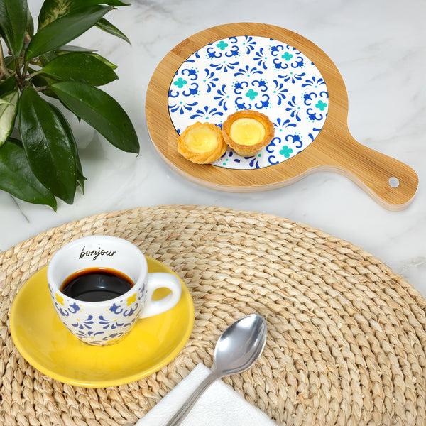 Pavilion Gift Company Bonjour 2.5 Oz Espresso Cup And Saucer