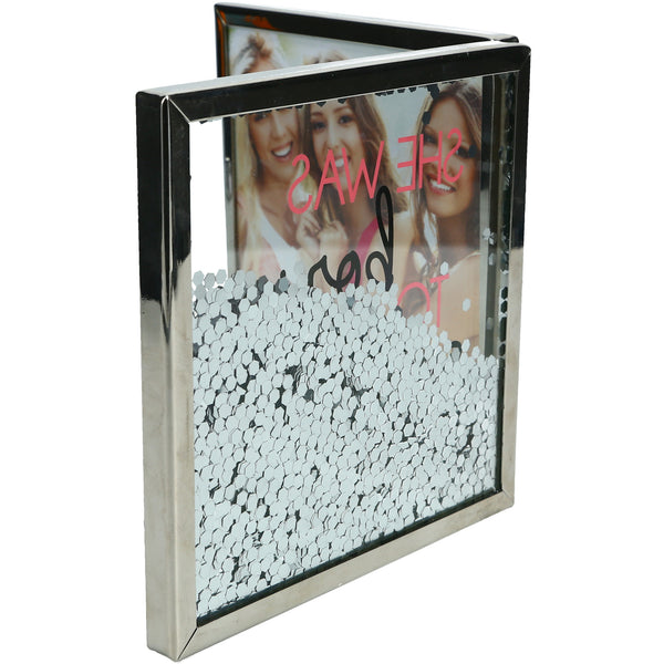 Pavilion Gift Company Born To Sparkle 4.75" Hinged Sentiment Frame