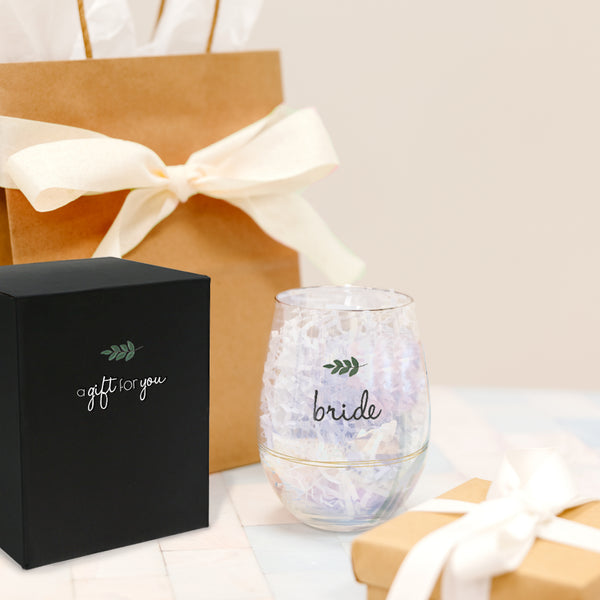 Pavilion Gift Company Bride 18 Oz Stemless Wine Glass