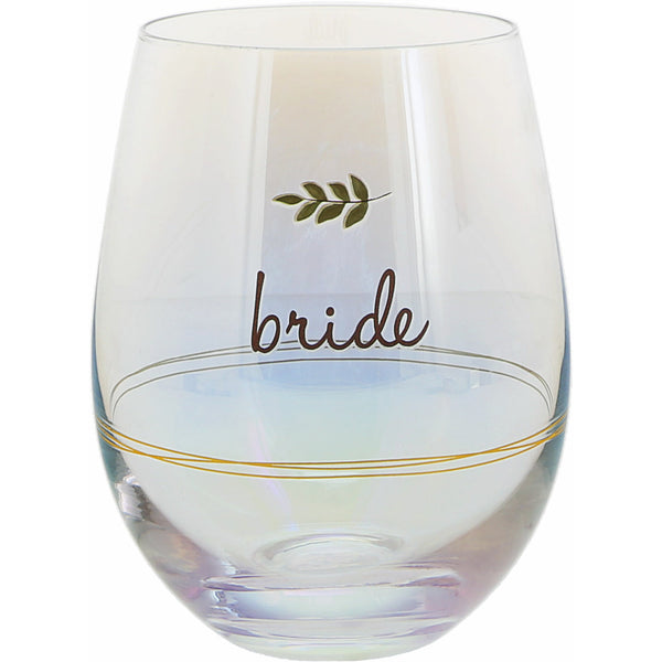 pavilion gift company Bride 18 oz Stemless Wine Glass