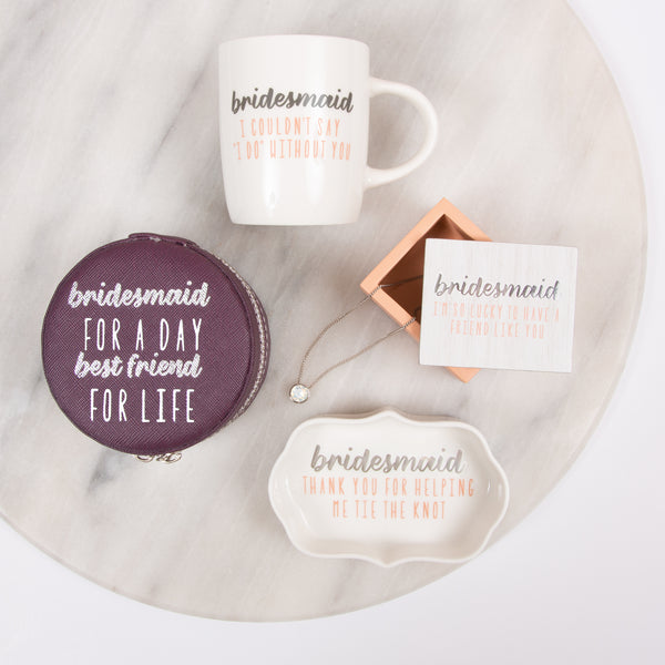 Pavilion Gift Company Bridesmaid 2.25" X 2" X 1.5" MDF Trinket Box