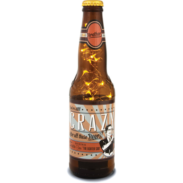 pavilion gift company Brother 16 oz Beer Bottle Lantern