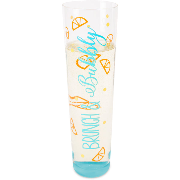 pavilion gift company Brunch & Bubbly 8 oz Stemless Champagne Flute