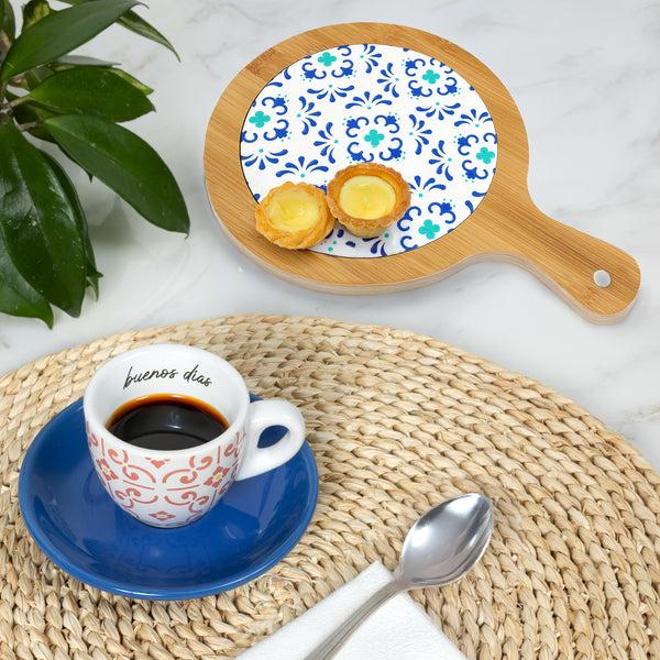 Pavilion Gift Company Buenos Días 2.5 Oz Espresso Cup And Saucer
