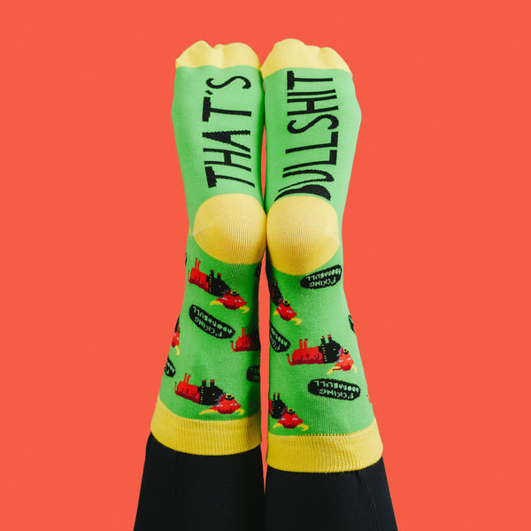 Pavilion Gift Company Bullsh*t S/M Unisex Cotton Blend Sock