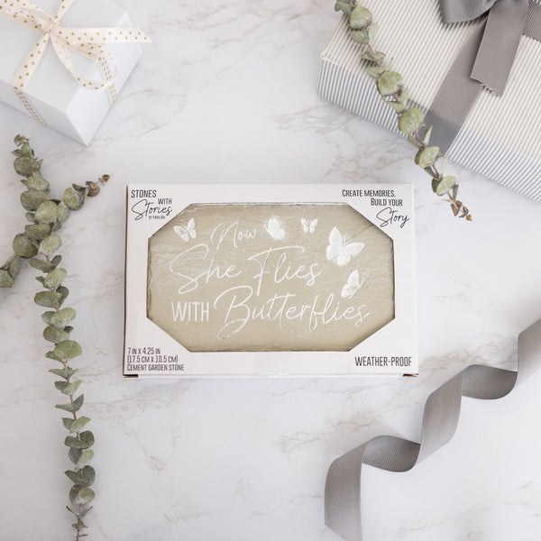 Pavilion Gift Company Butterflies 7" X 4.25" Garden Stone