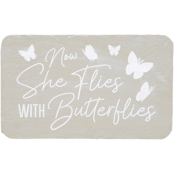 pavilion gift company Butterflies 7" x 4.25" Garden Stone