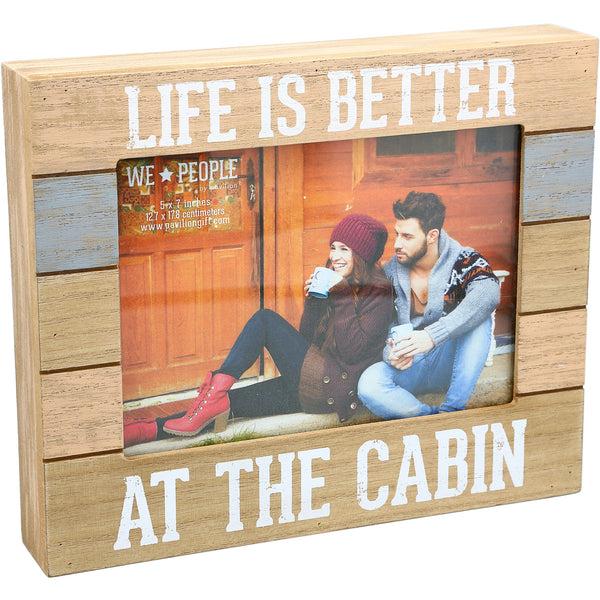 pavilion gift company Cabin People 9" x 7.25" Frame (Holds 5" x 7" photo)