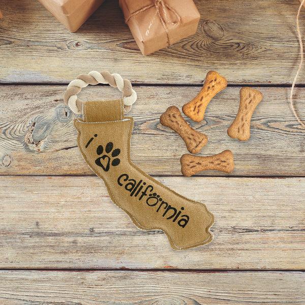 Pavilion Gift Company California 12" Canvas Dog Toy With Rope