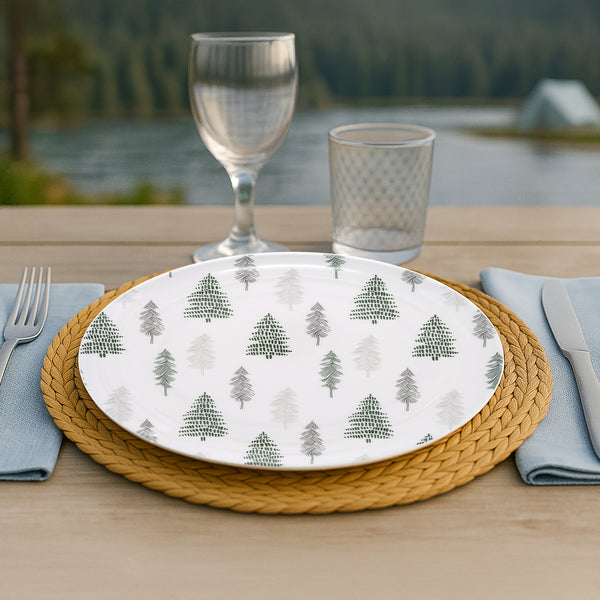 Pavilion Gift Company Camp 10.5" Melamine Dinner Plates (Set Of Two)