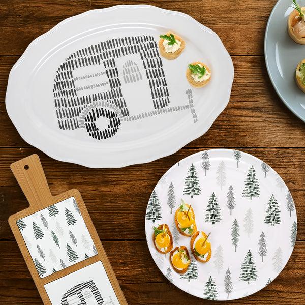 Pavilion Gift Company Camp 20" Melamine Serving Tray