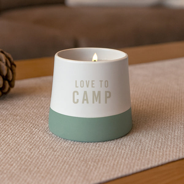 Pavilion Gift Company Camp 4 Oz - 100% Soy Wax Candle Scent: Tranquility