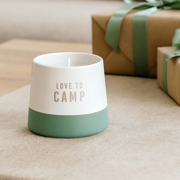 Pavilion Gift Company Camp 4 Oz - 100% Soy Wax Candle Scent: Tranquility