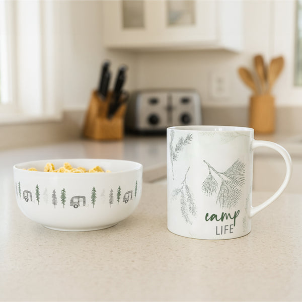 Pavilion Gift Company Camp 6.25" Melamine Bowls (Set Of 2)