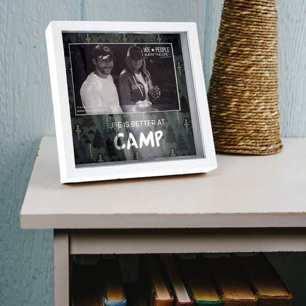 Pavilion Gift Company Camp 7.5" Shadow Box Frame (Holds 6" X 4" Photo)