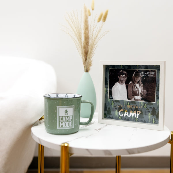 Pavilion Gift Company Camp 7.5" Shadow Box Frame (Holds 6" X 4" Photo)