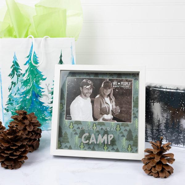 Pavilion Gift Company Camp 7.5" Shadow Box Frame (Holds 6" X 4" Photo)
