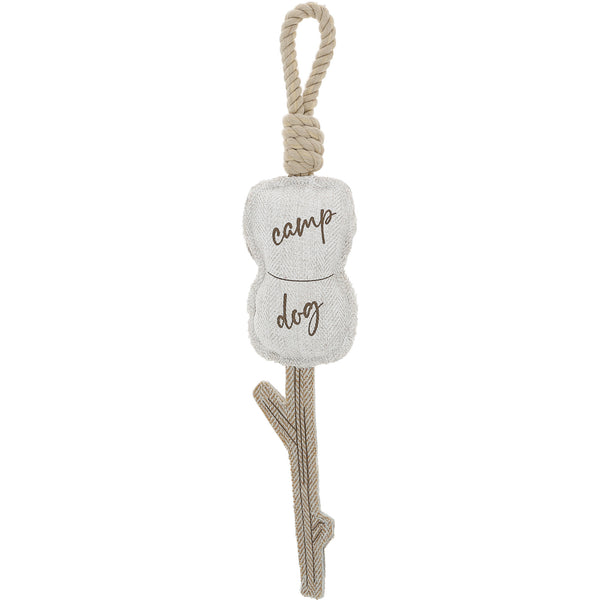 pavilion gift company Camp Dog 16.5" Dog Toy on Rope