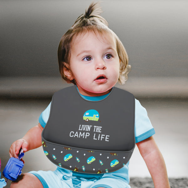 Pavilion Gift Company Camp Life 12" Silicone Catch All Bib