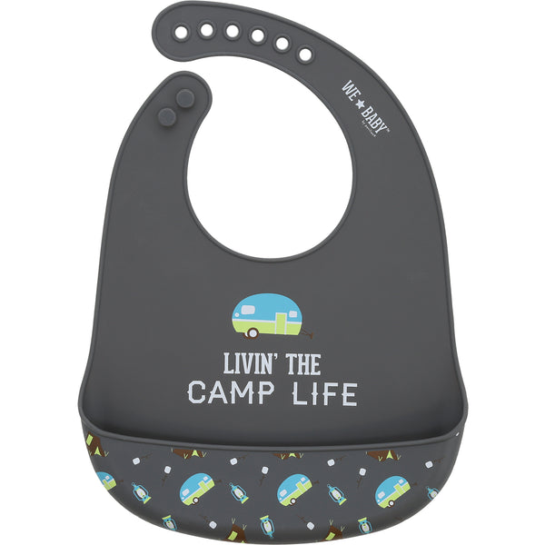 pavilion gift company Camp Life 12" Silicone Catch All Bib