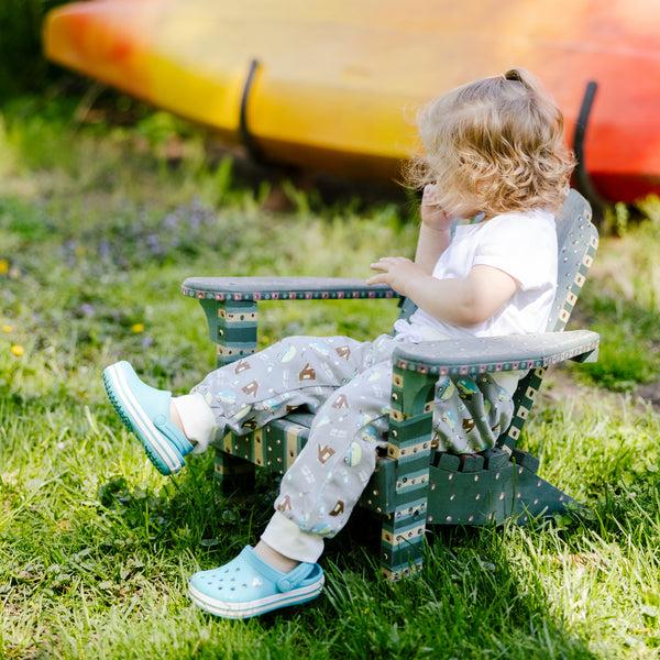 Pavilion Gift Company Camp Life 6-12 Months Gray Jogger Pant