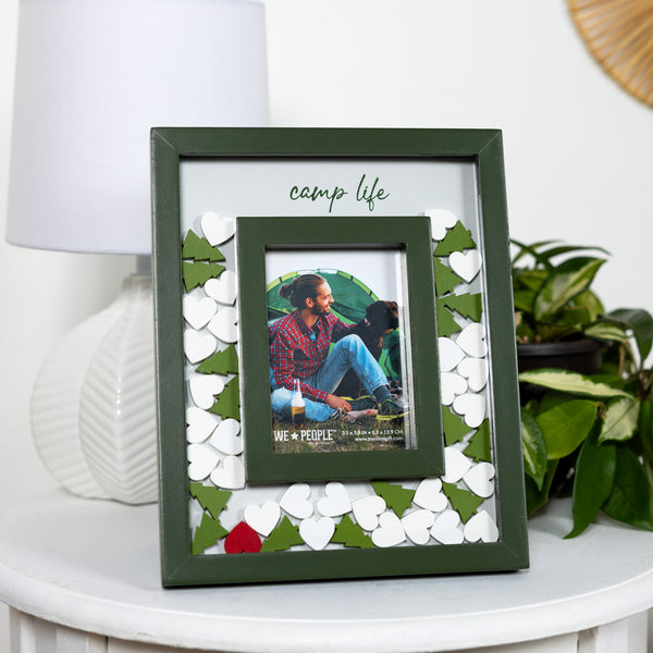 Pavilion Gift Company Camp Life 8" X 10" Picture Frame (Holds 3.5" X 5.5" Photo)