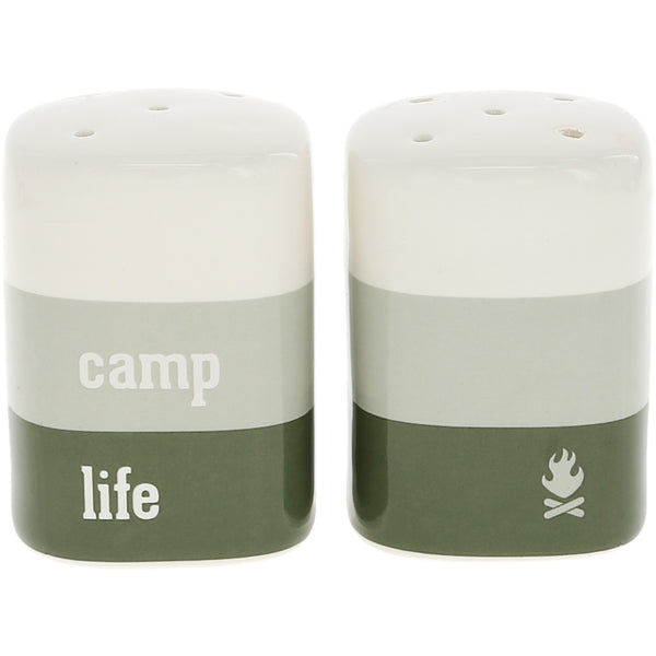 pavilion gift company Camp Life Salt and Pepper Shaker Set