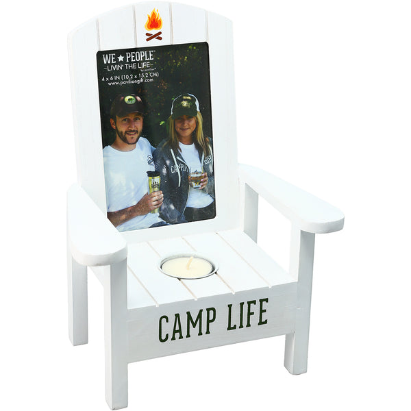 Pavilion Gift Company Camp Life Tealight Photo Frame (Holds 4" X 6" Photo)