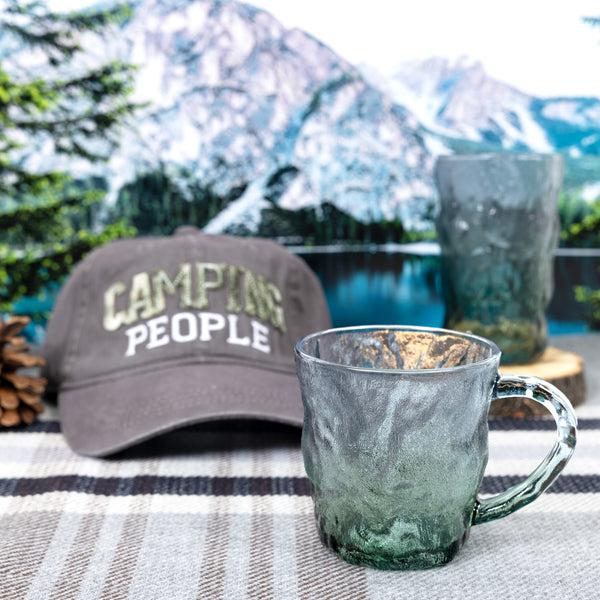 Pavilion Gift Company Camp Mode 10 Oz Glacier Glass Mug