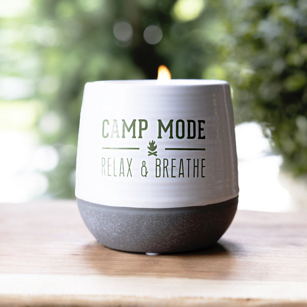 Pavilion Gift Company Camp Mode 11 Oz - 100% Soy Wax Reveal Candle Scent: Serenity