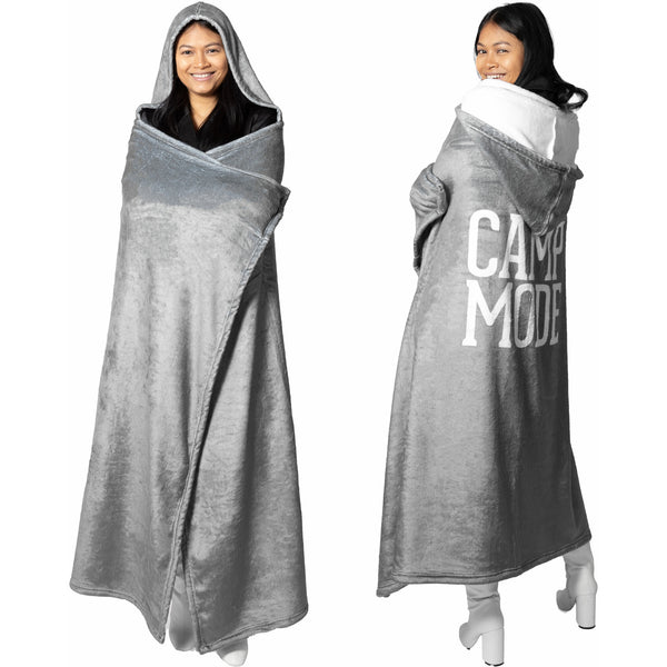 pavilion gift company Camp Mode 50" x 60" Royal Plush Hooded Blanket