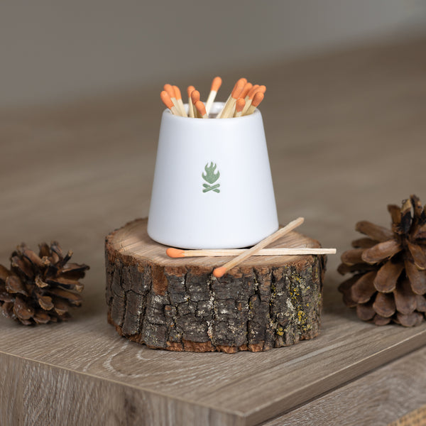 Pavilion Gift Company Campfire 2.25" Match Holder & Matches