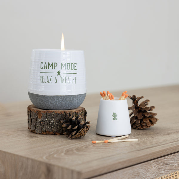 Pavilion Gift Company Campfire 2.25" Match Holder & Matches